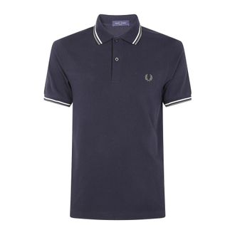 Fred Perry Heren, Tops, Blauw, Maat: XL Katoen