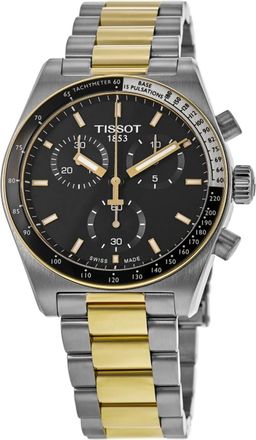 Tissot PR516 Chronograph Quartz Black Dial Two-Tone Steel Mens Watch T149.417.22.051.00