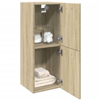 vidaXL Mobile da Bagno Rovere Sonoma 30x30x80 cm Legno Multistrato - Vidaxl