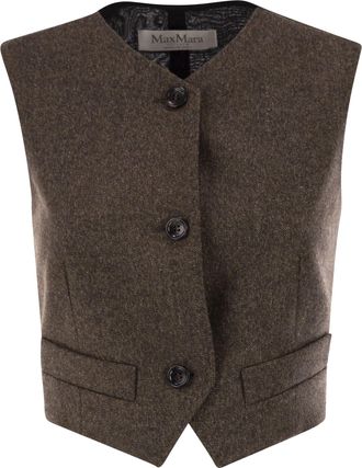 Max Mara Bikini1234 Wool Felt Waistcoat