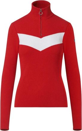 Fusalp Andromede Sweater - Dames - Coltruien - Rood - M - Wol - Truien & Vesten