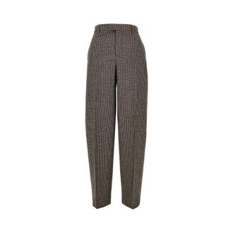 Ami Houndstooth Balloon Cut pants Woman 36