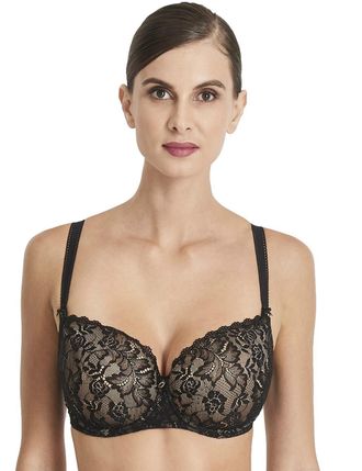 Aubade Womens Rosessence Comfort Half Cup Bra - Black - Size 36A