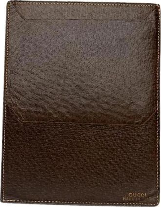 Gucci Pre-owned Portemonnee - Dames - Vintage Accessoires - Bruin - ONE Size - Leer - Vintage