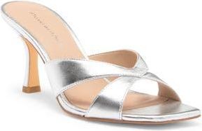 Stuart Weitzman Miami Slide Sandal in Silver at Nordstrom Rack, Size 8.5