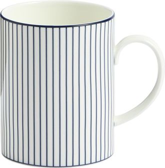 Wedgwood Gio Pinstripe Bone China Mug in White Multi at Nordstrom