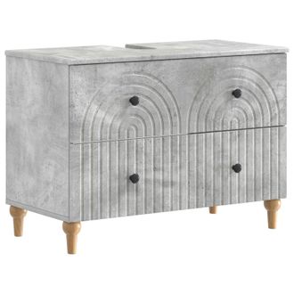 vidaXL Armadio Per Lavabo Da Bagno Alkmaar Grigio Cemento Vidaxl