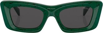 Prada square-frame sunglasses - women - Acetate - 50 - Green