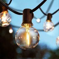 OEM Guirnalda De Luces Exteriores De 7,6 Metros Con 23 Bombillas, Resistente Al Agua Ip44, Base E12 Para Patio, Jard&iacute;n Y Uso En Exteriores - Guir-crezuo