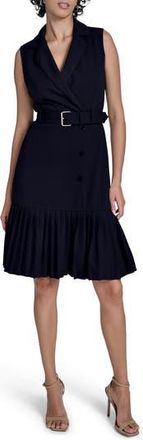 Calvin Klein Flounce Hem Shirtdress in Black at Nordstrom Rack, Size 10