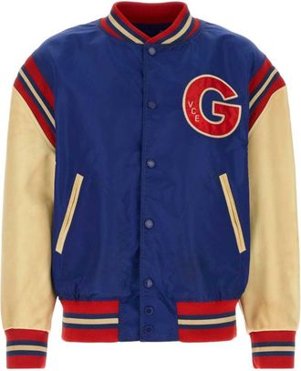 Golden Goose Gouden gans nylon bomberjack met patchdetail