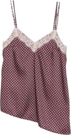 Liu Jo Top met kanten details - Dames - Tops zonder mouwen - Rood - M - Polyester - Tops