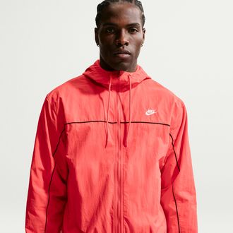 Nike Mens Club Hooded Jacket in Orange | HJ2012-814