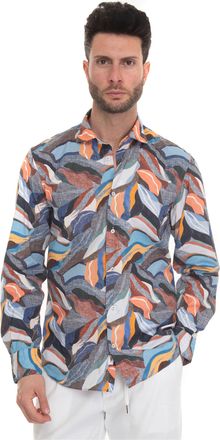 Vincenzo De Lauziers Camicia casual Marrone Vincenzo De Lauziers Uomo