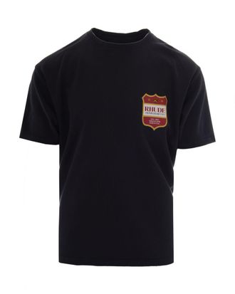 Rhude Black Crew Neck T-Shirts
