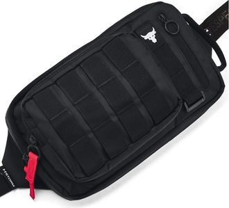 Under Armour Unisex Project Rock Waist Bag Black/White One Size