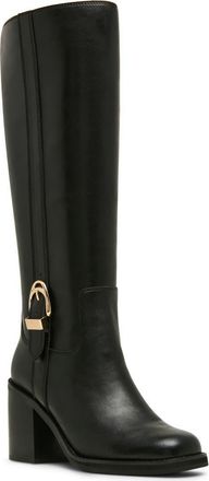 Blondo Nicky Waterproof Knee High Boot in Black Leather at Nordstrom, Size 6.5