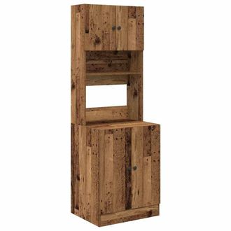 Berkfield Home Kitchen Cabinet Old Wood 60x50x180 cm Engineered Wood in Brown | Size: 60 x 50 x 180 cm