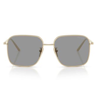 Prada Sunglasses Prc54 Sd Zvn50 Q Pale Gold/Grey Woman