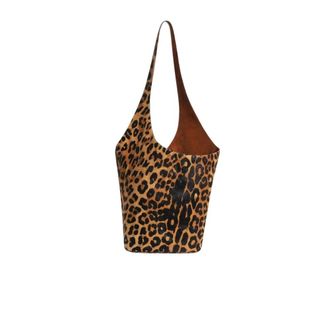 Alberta Ferretti Reversible Suede Bag - female - Alberta Ferretti - Bucket Bags - Brown - ONE SIZE - Bags