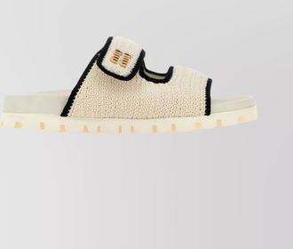 Miu Miu crochet slippers