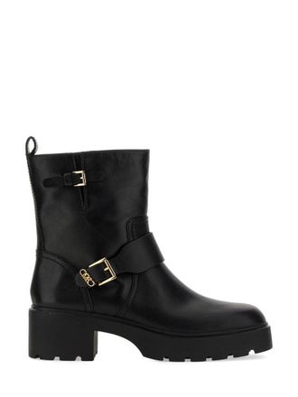 ロングブーツ Michael Kors FW24 (40F4CBFB7L 001BLACK) MICHAEL Michael Kors Womens 40F4CBFB7L Black Buckle Mid-Calf