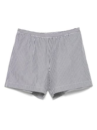 Lido striped shorts - women - Cotton - L - Black