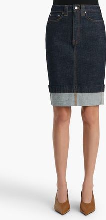 Khaite Kendra Denim Pencil Skirt in Benson at Nordstrom, Size 28