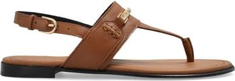 Furla Heritage leren sandalen - Dames - Sandalen - Bruin - 36 EU - Leer - Schoenen