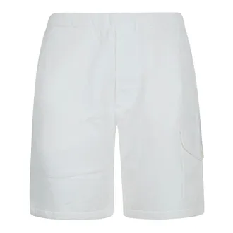 C.P. Company Casual Shorts, male, White, Size: M Rip-Stop Cargo Bermudas