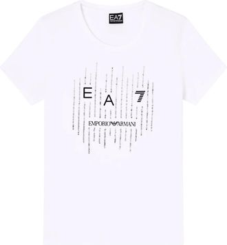 Emporio Armani T-Shirts, female, White, Size: XL Logo Series T-shirt