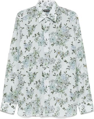 Tom Ford Camicia in seta - Blu