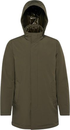 Geox Matte Olive Green Jacket with Quilted Interior