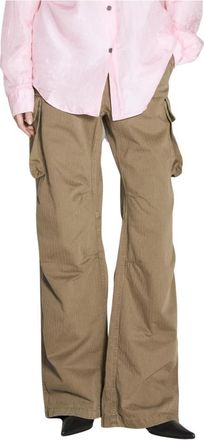 Our Legacy Peak Cargo Broek - Dames - Wijde Broeken - Groen - S - Katoen - Broeken