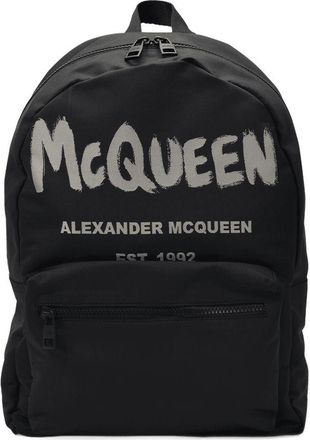 Alexander McQueen Metropolitan Rucksack Alexander McQueen Black/Off White Synthetic