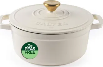 Salter Cacerola De Hierro Fundido Salter Bw13771c Chester De 3,4 L Y 24 Cm, Color Crema