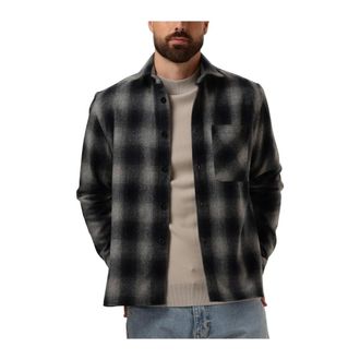 Genti Jassen, Heren, Grijs, M, Grijs Overshirt voor Mannen