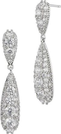 Savvy Cie Jewels Cz Drop Earrings