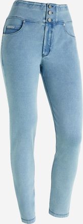 Freddy Leggings FREDDY Leggings NOW1HC002ORG, Damen, Gr. XL, EURO, blau (denim light blau, blau seams), Obermaterial: 84% Baumwolle CO. 16% Elasthan EL., Hos