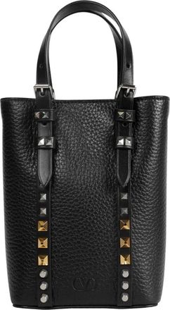 Valentino Garavani Rockstud Bucket Bag - Dames - Schoudertassen - Zwart - ONE Size - Leer - Tassen