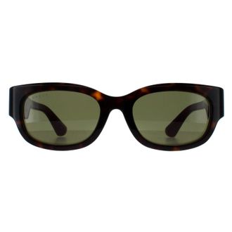 Gucci Square Womens Havana with Green and Red GG1667SK - Brown - One Size