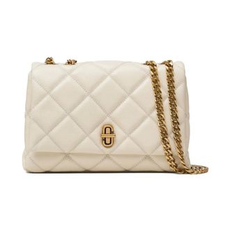 Marc Jacobs Shoulder Bags, female, White, Size: ONE SIZE Quilted Slim Dual Convertible Shoulder Bag