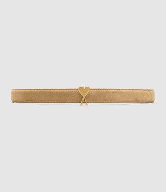 Ami Ceinture Ami De Coeur Buckle 25Mm Honey Vibrated Gold