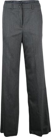 Marella Tombola Wijde Broek - Dames - Wijde Broeken - Grijs - XS - Wol - Broeken