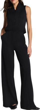 Spanx AirEssentials Draped Jumpsuit in Very Black at Nordstrom, Size X-Large