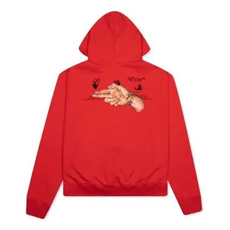 Off-white SS21 Pascal Painting Back Pattern Printing Red OMBB037R21FLE0072531