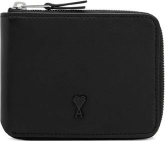 Ami ADC Compact Wallet - unisex - Portefeuilles - Zwart - ONE Size - Katoen - Accessoires