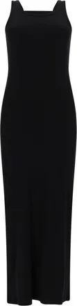 Msgm Viscosa Fitted Cut-Out Maxi Dress