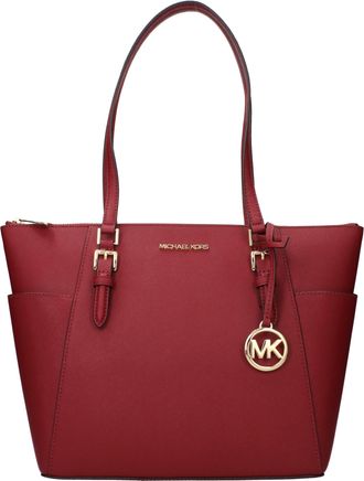 Michael Kors Red Leather Shoulder Womens Bag