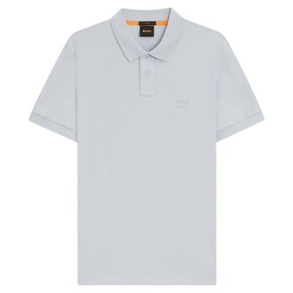 HUGO BOSS Mens Passenger Box Logo Polo Shirt (Light Grey) - Size 2XL